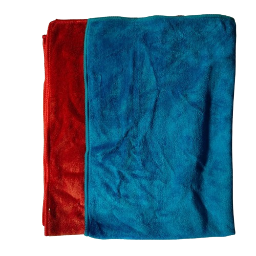 Bulk Pack of 20 Long Microfiber Cloths – 500 GSM, 54x40 cm (Red & Blue)
