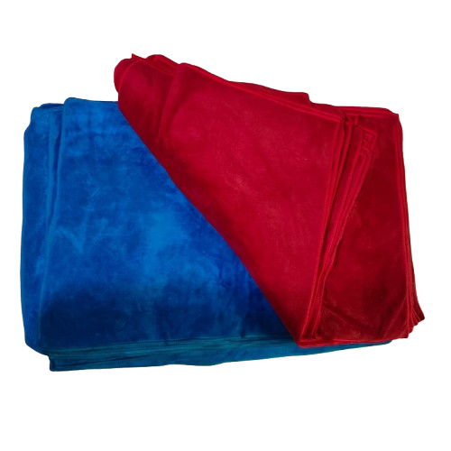 Bulk Pack of 20 Long Microfiber Cloths – 500 GSM, 54x40 cm (Red & Blue)