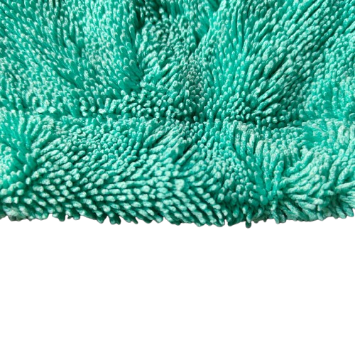Bulk Pack of 17 Ultra-Thick Microfiber Cloths – 900 GSM, 38x38 cm (Black with Green Edges)