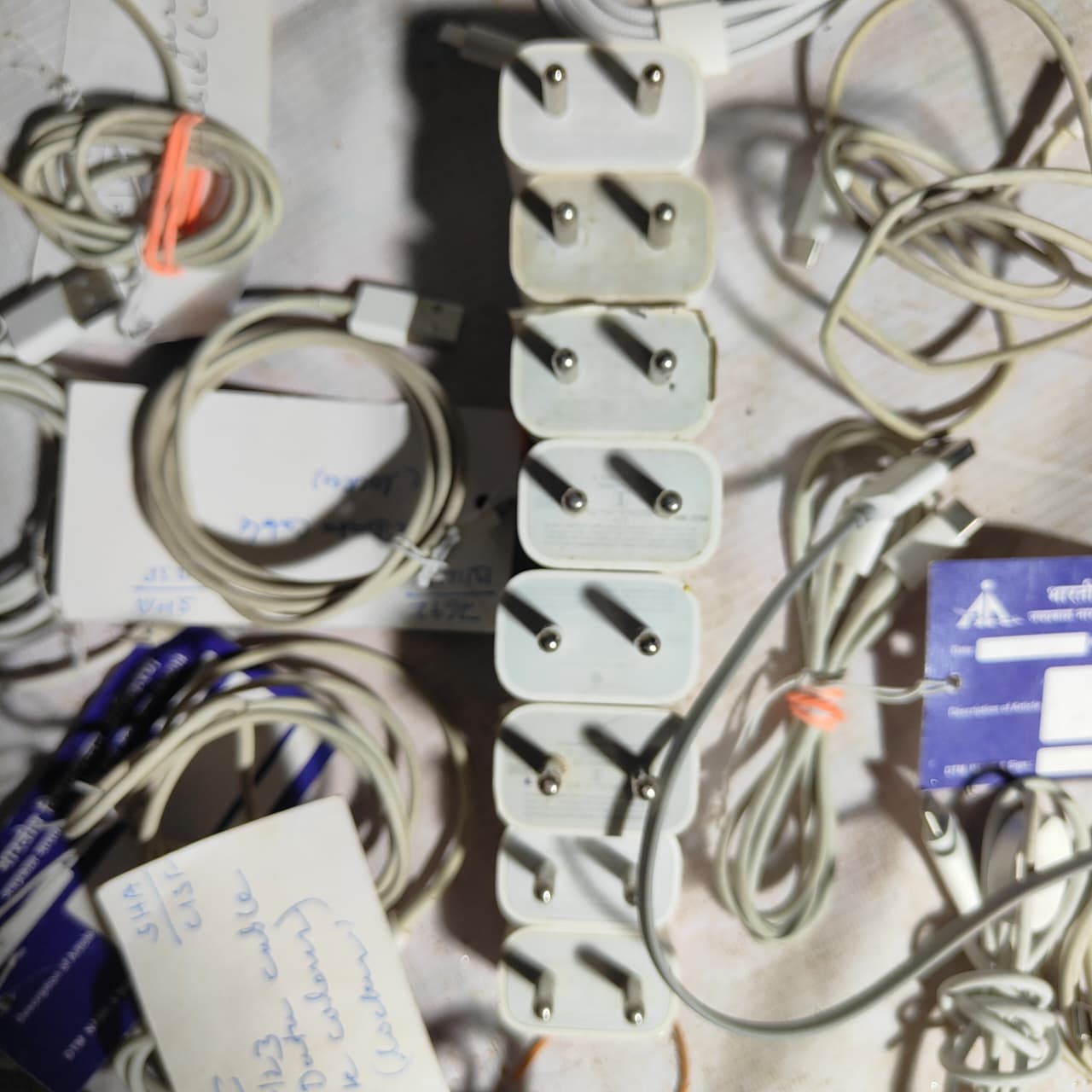 Apple Original Adapters & Cables Lot | Pre-Owned (MSTC Auction, Patna Airport)