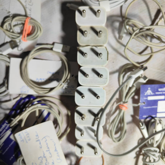 Apple Original Adapters & Cables Lot | Pre-Owned (MSTC Auction, Patna Airport)